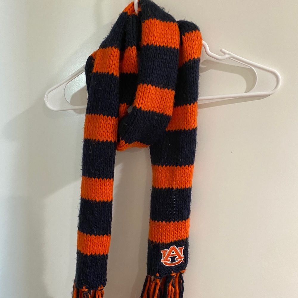 Blue and orange scarf